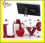 1323-26 (10) Часы настольные "LOVE"