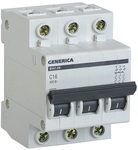Авт. выкл. 3п  40А  4,5кА тип C GENERICA ИЭК ВА47-29 3Р х-ка С  (4)