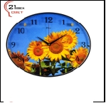 Часы 3546-755 (5) Часы настенные "Подсолнухи и небо" "21 Bek"