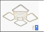 Люстра "LED 5"  30Вт LED-RGB светильник потолочный 29304/4+1 (2) WT(RGB) LED 14/15W 6500/3000К 580*580*160  (дим)