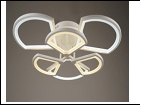 Люстра "LED 6" .. светильник потолочный 5958/3+3Y (2) WT LED 13/19W 3000/6500K 750*150  с ПДУ