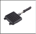 Вафельница Механическая Mallony алюм., с антипр. покрытием WAFEL MAL-01WF, квадрат [1/12]