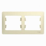 Глосса сл/к Рамка 2-я Schneider GLOSSA горизонтальная