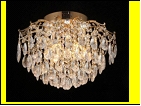 Люстра "хрусталь 6" LED-White светильник потолочный 5972/6+6E FGD E27+LED WT 550*350  (с пультом)