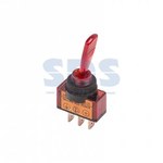 Тумблер 12V 20А (3c) ON-OFF однополюсный  с красной подсветкой  (ASW-13D)  REXANT (1/100)