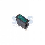 Выключатель клавишный 250V 15А (3с) ON-OFF зеленый  с подсветкой (RWB-404, SC-791, IRS-101-1C)  REXANT (1/100)