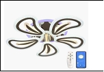 Люстра "LED 5" LED-RGB светильник потолочный 097739/5 (2) CR(RGB) LED 13/26W 6500/3000К 550*100  (дим)