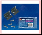 Компл. UFE-M03 NICKEL 2 POLYBAG Набор крепежных скоб для углового профиля (2 шт). Материал- алюминий, цвет никель. Упаковка-полиэтилен., шк 4690485049
