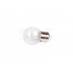 Лампа шар e27 6 LED  Ø45мм - зеленая, прозрачная колба, эффект лампы накаливания