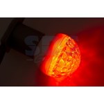 Лампа шар e27 9 LED  Ø50мм красная