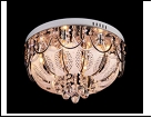 Люстра "зерк.круг.лепест. D=550" LED-Blu светильник потолочный 7139/8Y d550 E14 BL