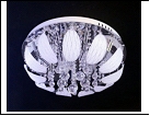 Люстра "зерк.круг.лепест. D=500" LED-Blu светильник потолочный 7164/6Y d500 E14 BL