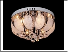 Люстра "зерк.круг.лепест. D=500" LED-Blu светильник потолочный 7675/6Y d500 E14 BL