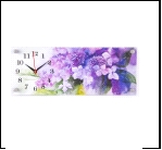 5020-120 (5) Часы настенные "Акварель. Фиолетовые цветочки"
