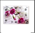 2535-1052 (10) Часы настенные "Гвоздики на нотах"