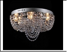 Люстра "зерк.круг.с хруст D=500" LED-RGB светильник потолочный 5032/6E CR E27 500*260