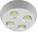 Св. комн. LED круг  32Вт бел. 6400K IP20 HOROZ HL637L .D=300mm  4*8W Белый  220-240V Потолочный св-к COB  10шт