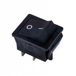 Выключатель клавишный 250V 15А (4с) (ON)-OFF черный  Б/Фикс  (RWB-501, SC-767)  REXANT (1/50)