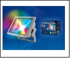 С/д прожектор Крепеж настен. серый LED  20Вт RGB 220В UNIEL прожектор ULF-S01-/RGB/RC IP65 110-240В  с пультом ДУ. Мультиколор. Корпус серый. Упаковка