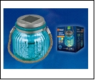 Св.улич. солн. голубой UNIEL . светильник USL-M-210/GN120 BLUE JAR Садовый светильник на солнечной батарее Теплый белый свет 1*АА Ni-Mh аккумулятор в/