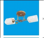Люстра "рожки классик 2" .. светильник потолочный 2208LM/2FGD+BR WT Потолочные эконом ЭкономСвет