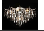 Люстра "хрусталь 8" LED-White светильник потолочный 45474/8+6 CR E27 630*420  с ПДУ