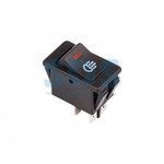 Выключатель клавишный 12V 35А (4с) ON-OFF  с красной подсветкой  (ASW-17D)  REXANT