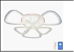 Люстра "LED 6"  12,0Вт LED-RGB светильник потолочный 29519/3+3 (2) WT(RGB) LED 7/ 6500/3000К 690*160  (дим)
