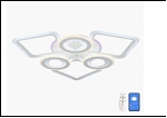 83700/3+3 (2) WT(RGB) LED 13/15W 3000/6500K 740*115 люстра (дим)