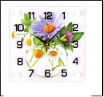 2525-1148 (10) Часы настенные "Полевые цветы"