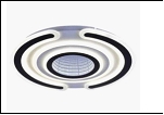 783/520A WT+BK LED 162W 3000/6500K 520*55  (дим) люстра