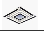 785/520A WT+BK LED 196W 3000/6500K 520*520*55  (дим) люстра