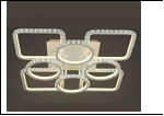 25029/4+4 (2) WT LED 12/18W 6500/3000К 600*600*160 люстра (дим)