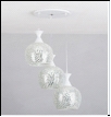Люстра "модерн 3" .. светильник потолочный CROOKED GLASS GM1822-3  E27  3x60W Люстра подвес  L67 W25 H27