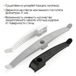 Держатель кабеля односторонний для прямого монтажа серый (20шт/240шт уп/кор)