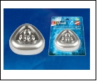 DTL-358 Светлячок/Silver/3LED/3АAA Cветильник-ночник пушлайт, питание от 3-х батареек AAA (в комплект не входят). Серебристый. ТМ Uniel, шк 4690485091