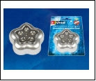 DTL-359 Цветок-B/Silver/5LED/3АAA Cветильник-ночник пушлайт, питание от 3-х батареек AAA (в комплект не входят). Серебристый. ТМ Uniel, шк 46904850916