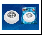 DTL-360 Круг/White/3LED/3АAA Cветильник-ночник пушлайт, питание от 3-х батареек AAA (в комплект не входят). Белый. ТМ Uniel, шк 4690485091691