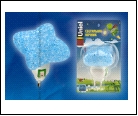 DTL-309-Звездочка/BLUE/1LED/0,1W Светильник-ночник. Выключатель на корпусе. Блистер, шк 4690485071259