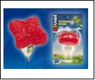 DTL-309-Звездочка/RED/1LED/0,1W Светильник-ночник. Выключатель на корпусе. Блистер, шк 4690485071297