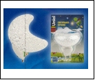 DTL-309-Месяц/WHITE/1LED/0,1W Светильник-ночник. Выключатель на корпусе. Блистер, шк 4690485071334