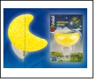 DTL-309-Месяц/YELLOW/1LED/0,1W Светильник-ночник. Выключатель на корпусе. Блистер, шк 4690485071358