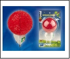 DTL-309-Шар/RED/1LED/0,1W Светильник-ночник. Выключатель на корпусе. Блистер, шк 4690485071457