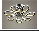 Люстра "LED 7" .. светильник потолочный 525/7YT (2) BK+CR LED 12W 6500/3000K  с ПДУ