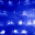 Гирлянда "сеть" 1,8х1,5м, прозрачный ПВХ, 180 LED, цвет Синий IP20 Neon-Night (1/1)