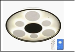 Люстра "LED D=500" LED-3000К/4000К/6000К светильник потолочный 097758/130W (2) WT+BK LED 6500/3000К 500*60  (дим)