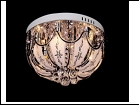 Люстра "зерк.круг.лепест. D=450" LED-Blu светильник потолочный 7103/6Y d450*230 E14 BL