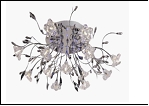 Люстра "рожки разн. 13" LED-RGB светильник потолочный 7252/13Y (2) CR G4 3W 850*850*260 RBP