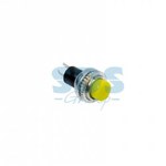Выключатель-кнопка  металл 220V 2А (2с) (ON)-OFF  ?10.2  желтая  Mini  (RWD-213)  REXANT (1/100)