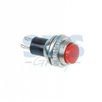 Выключатель-кнопка  металл 220V 2А (2с) (ON)-OFF  O10.2  красная  Mini  (RWD-213)  REXANT